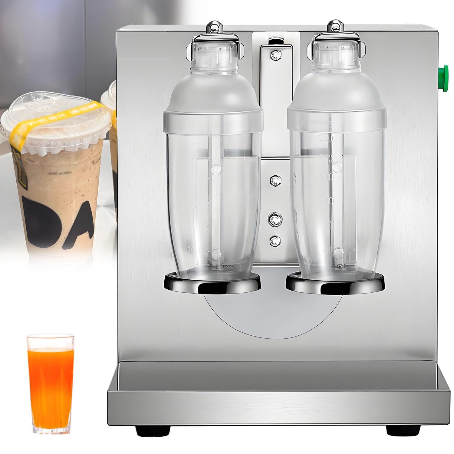 QuinteZhenTially Automatic Milk Tea Shaker,Double Headed Design