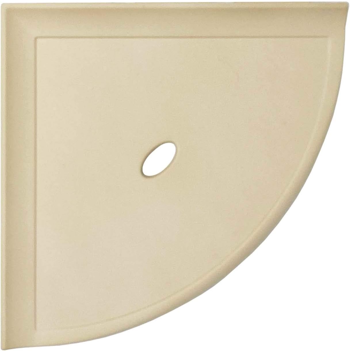 Amazon.com: Squarefeet Depot Corner Shower Shelf Almond Ceramic Thinset ...