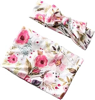 GALPADA 1 Conjunto/2 Pçs Conjunto De Faixa De Cabelo Cobertores Recém-Nascidos Para Meninas Cobertores De Faixa De Cabeça Recém-Nascido Para Bebês Cobertor De Dormir Cobertor