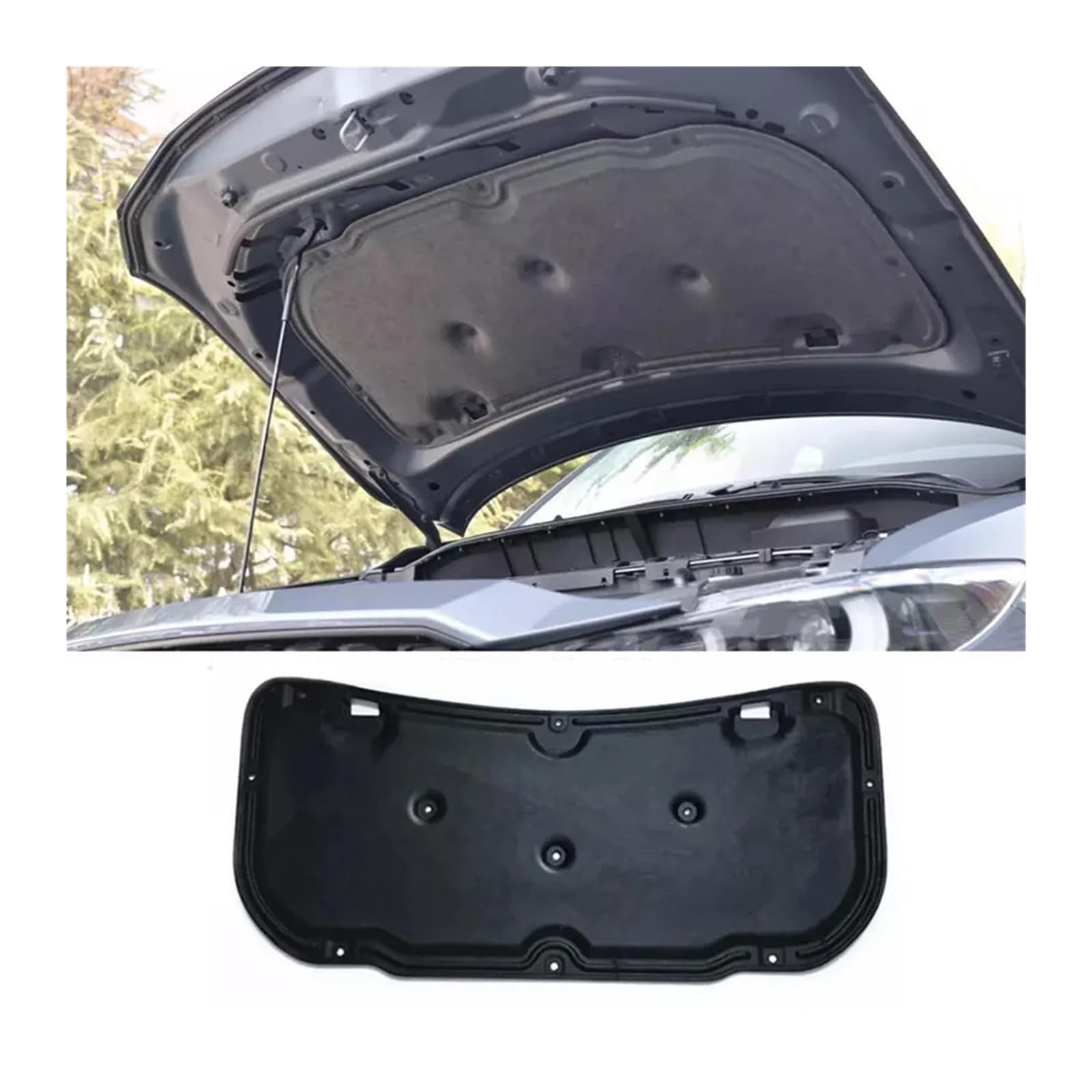 Wuqqxxqcm For 2018-2024 Front Engine Hood Bonnet Insulation Cotton Pad Compatible For Mazda Cx-5 Cx5 2013-2024 Sound Heat Soundproof Heat Insulation Mat(For 2018-2024)