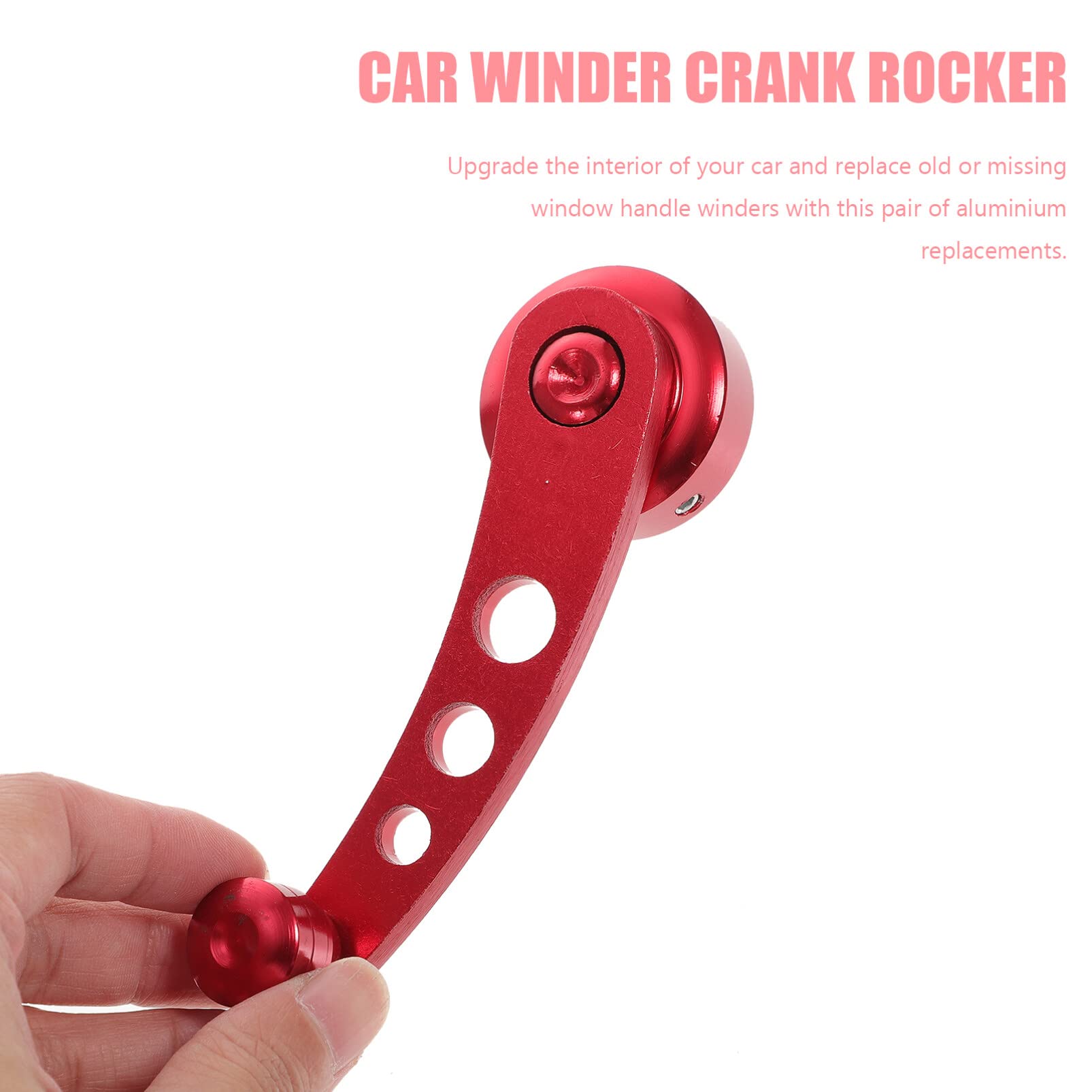 SOLUSTRE Car Door Handles Replacement Universal Aluminum Window Shake Handle Winder Kit Easy Install Fit Vehicles