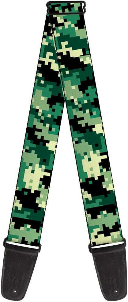 Buckle-Down Guitar Strap Digital Camo 2 Inches Wide