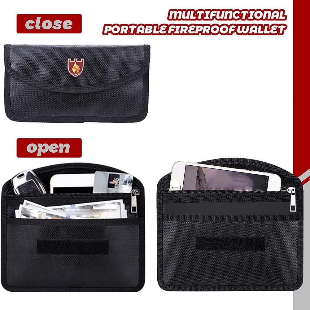 Cartelle refrattarie, scatola portadocumenti ignifuga e impermeabile con tasca, borsa ignifuga con serratura