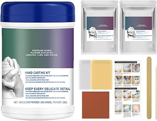 Hand Casting Kit - Hand Mold Casting Kit Couples | Plaster Statue Molding Kit | Alginate Molding Powder, Mold-Maker for Hand Sculptures for Couples, Adults, Children, Wedding, Friends