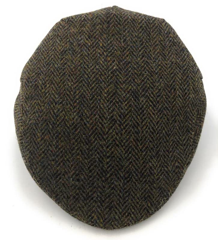 BRAW CLANS TARTANS Gorra plana de tweed Harris genuina...