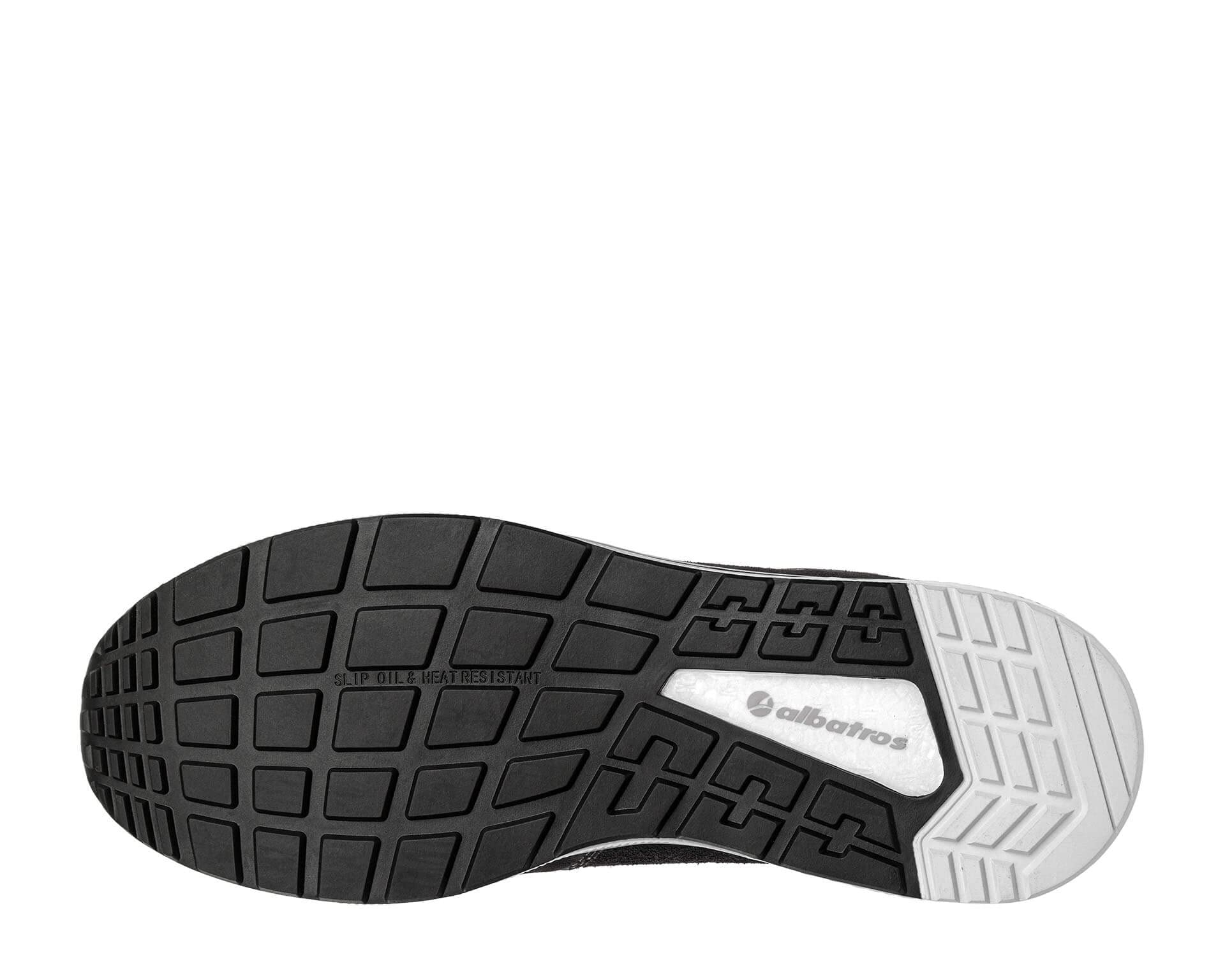 ALBATROS Voltage Black QL Low buty robocze, buty ochronne, S1P ESD HRO SRC, czapka z włókna szklanego, oddychająca, antypoślizgowa, bez metalu, dla mężczyzn, czarny, 47 EU