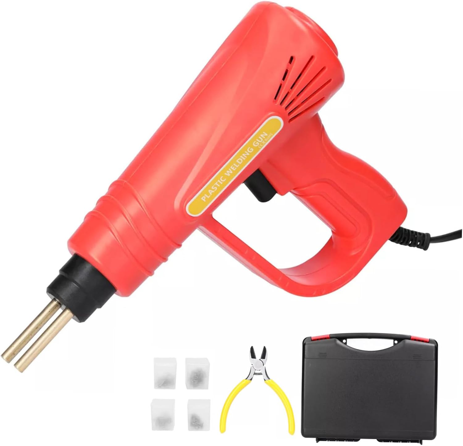 Zerodeko High Power Efficiency Portable Welding Gun Handheld Plastic Soldering Machine Safety Features for Car Repair