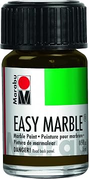 Marabu Easy Marble Paint - Olive Brown - Explore the Serene Harmony of Natures Palette with the Perfect Blend of Earthy Tones - 15ml