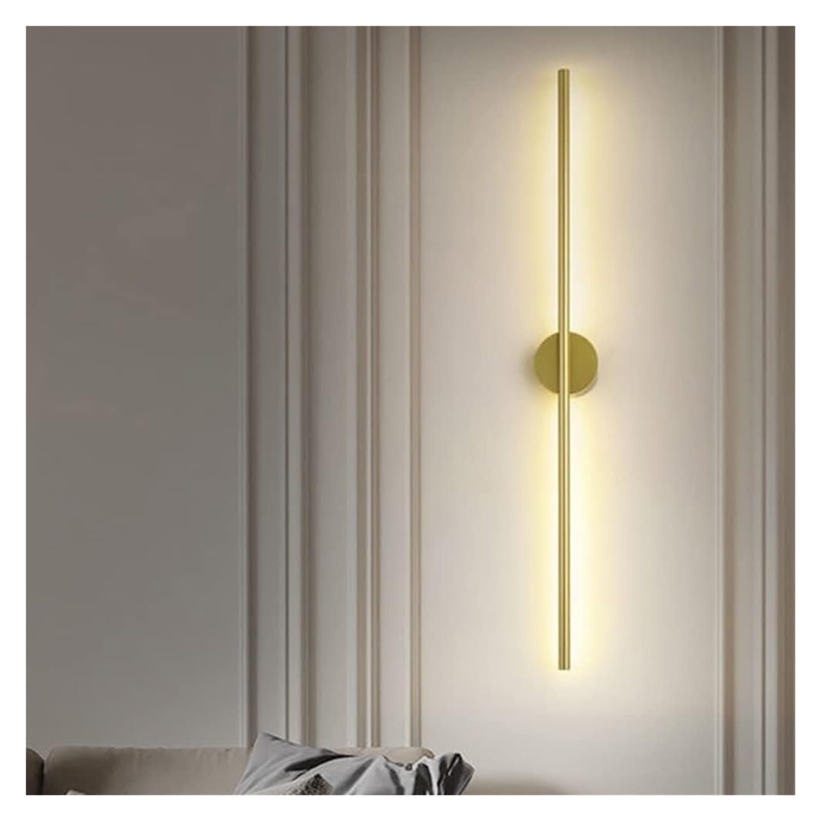 ISCBAFYX Kinkiet, kinkiet Długi pasek Wewnętrzny kinkiet LED Aluminiowa lampka nocna Astygmatyzm sufitowa Kinkiet ścienny Lampy MI-NI ścienna Kompatybilna z salonem Dresser (Kolor: 4000 tys.,