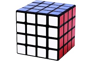QiYi 4x4 Speed Cube, 4x4 Black Puzzle, High Speed Magic Cube