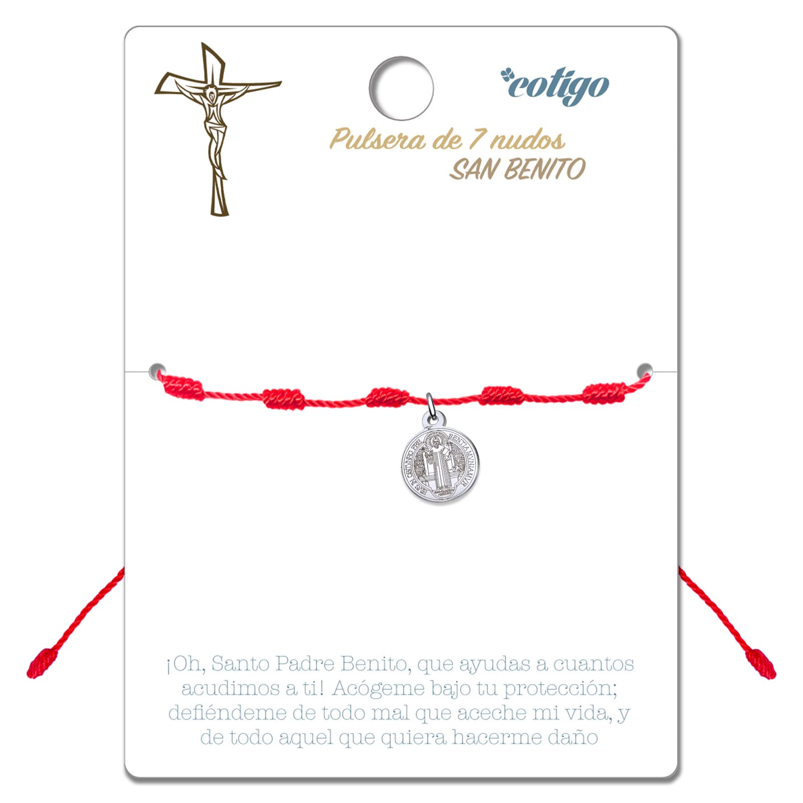 cotigoPulsera 7 Nudos Roja con Santo o Virgen en Acero Inoxidable-Amuletos de la Suerte y Proteccion-Pulsera Mal de Ojo para Parejas y Amistad-Bisutería Ajustable,Pulsera Hilo Rojo Mujer y Hombre