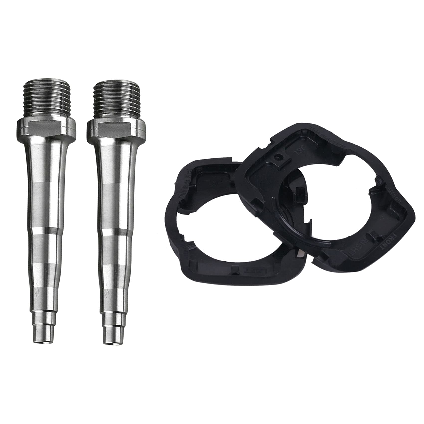 Bloepum Bike Pedal Cleats Covers for Zero with 2Pcs Bicycle Titanium Pedal Spindles for Zero X1 X2