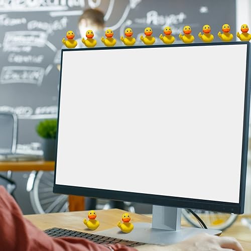 Miniatura 2 de Decoración de patos de goma para dedo medio, pato de goma de 2.28 pulgadas con dedo medio, lindos patos de goma pequeños, divertidos juguetes de