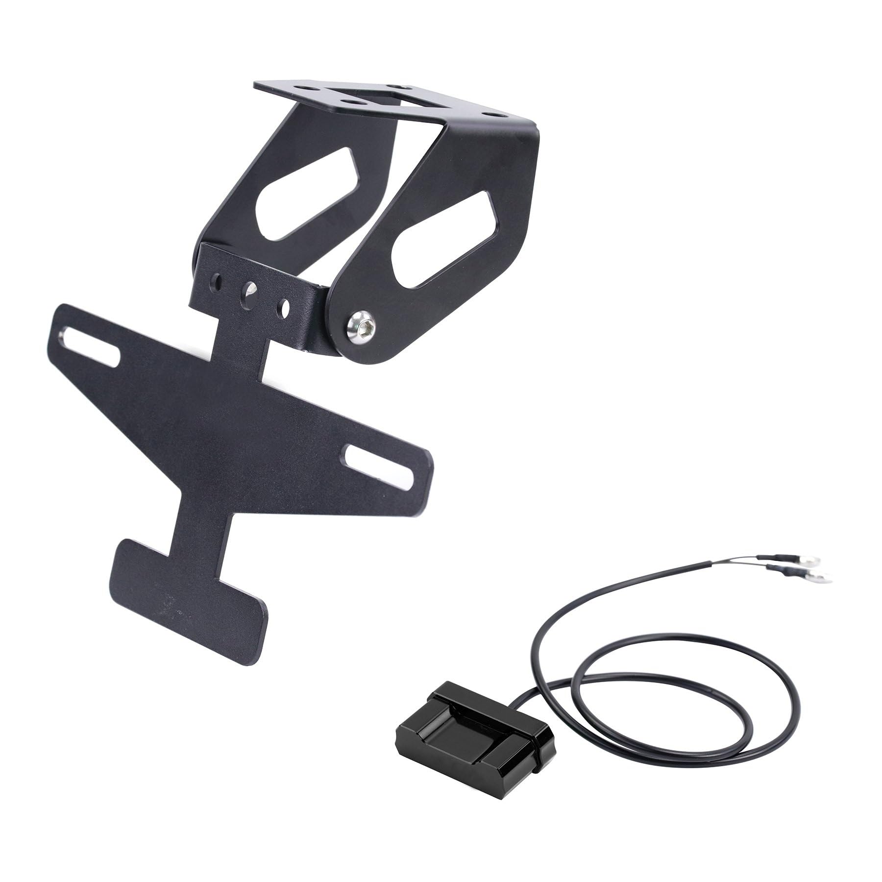 Portatarga Pieghevole Moto Per Ninja 400 500 Z400 Z500 2019-2024 Con Eliminacoda E Luce LED