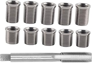 M10 X 1.0 Spark Plug Repair Kit Spark Plug Thread Repair Kit M10X1.00 Stainless Steel Spark Plug Thread Repair Tool M10X1.0 Bolt M12X1.0 Tap Auto Accessories Hardware Kit