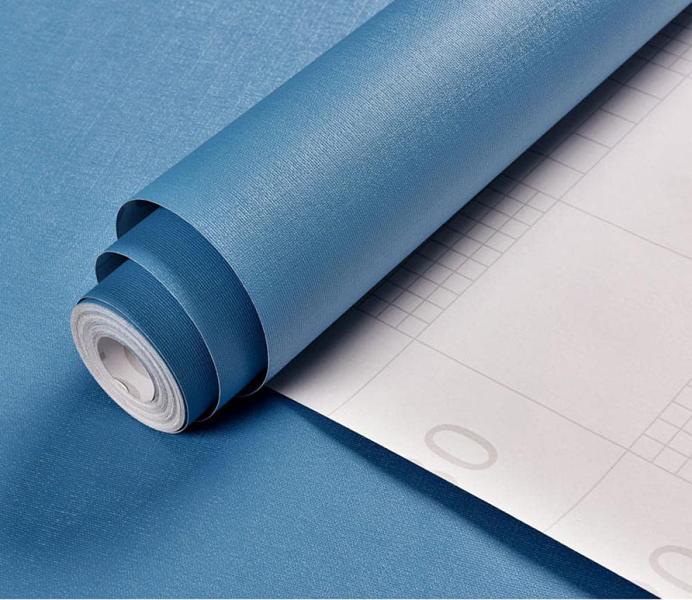 Pellicola autoadesiva in PVC vinilico Blu Navy per Piano di Lavoro, Rimovibile e Facile da installare, 26X319 Pollici