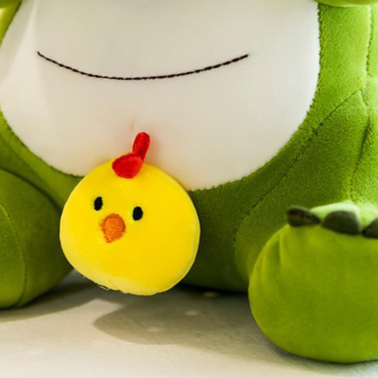 Qianly Peluche Dinosauro Giocattolo Imbottito Pupazzo Cuscino Morbido Regalo Decoro Adatto per Camera Letto Casa Soggiorno Bambini Auto, 45 cm