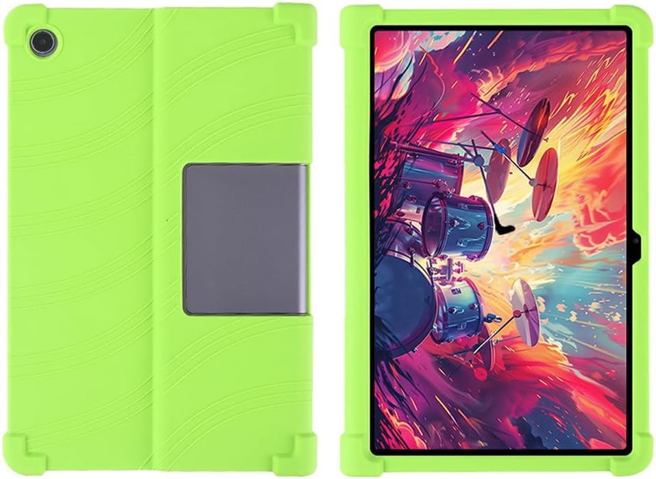 Compatible with Case for Lenovo Tab Plus/Pad Studio(TB351FU) 11.5 inch Tablet, Full Coverage Ultra Slim Adjustable Stand Silicone Shockproof Lightweight Protective Cover Case (Green)