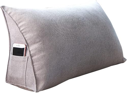 Miniatura 7 de Simplicity and Luxury - Almohada de cuña con protección para la cintura, almohada de lectura, cojín para sofá, soporte triangular, respaldo