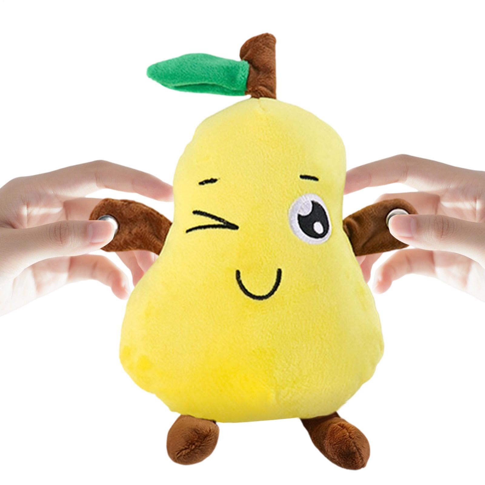 Sensor Beat Piano Plush Toy, Parent-Child Interactive Singing plush toy, Fruit Electric Induction Doll for Kids, Featuring Touch Activated Music Rhythm for Learning & Entertainment Activities