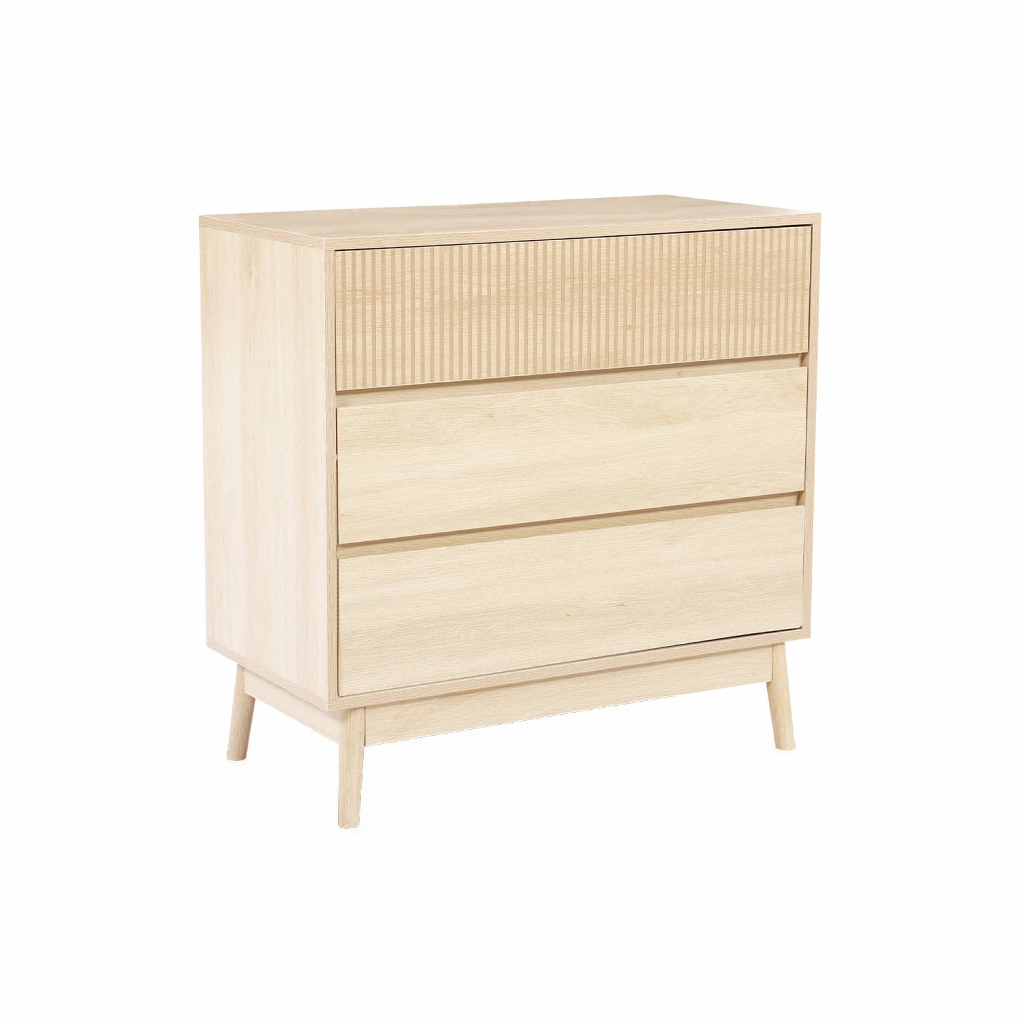 Alice's Home - Commode de Rangement décor Bois. 3 tiroirs - Linear