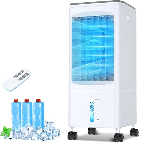 Portable Air Conditioners, 1.6 Gal Fast Cooling Evaporative Air Cooler,