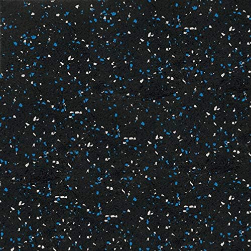Miniatura 5 de American Floor Mats Suelo deportivo de goma resistente de 0.315 in, azulejos de goma entrelazados (23 x 23 pulgadas), 10% azul gris, juego de 11