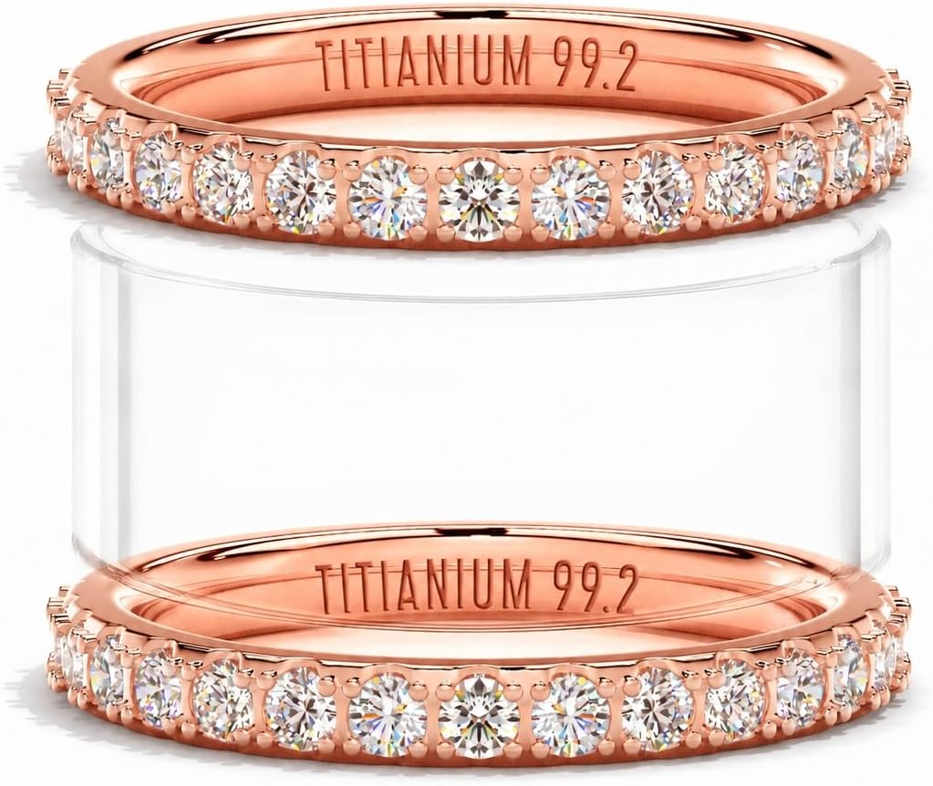 2Pcs 2MM All-Titanium Stacking Rings Compatible with Oura Ring Gen 5/4/3