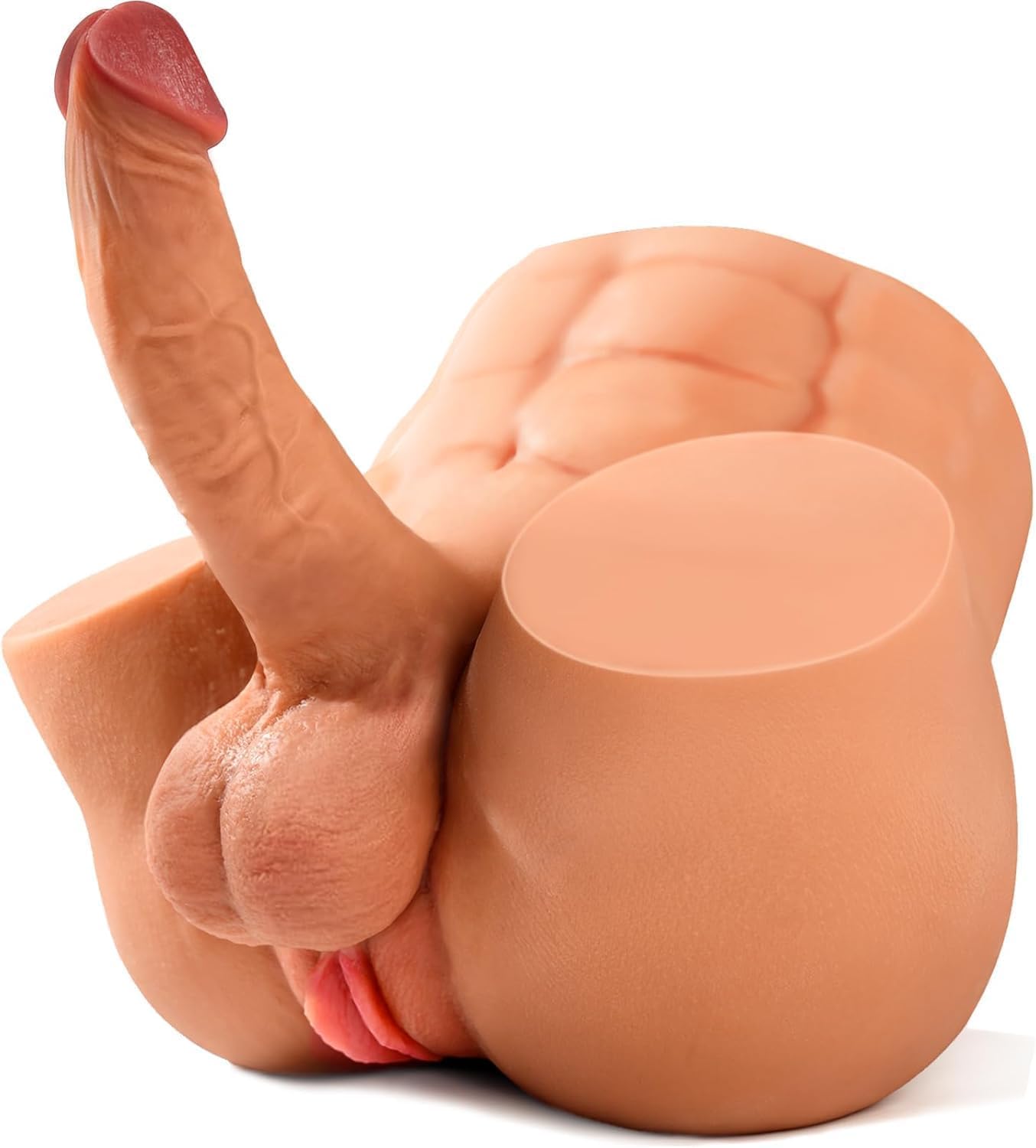 BIG SHOCKED Shemale Sex Doll with 7.2in Realistic Huge Dildo | Unisex Trans Sex Dolls Flexible Cock Gay Sex Toys for Women Tight Vagina Anus Masturbator Male Sex Doll Adult Sex Toy for Men