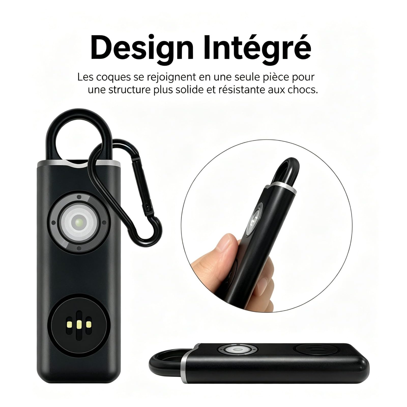 Version Améliorée Vigipulse Alarme De Poche 2026,personnelle Anti Agression | Signal 135 Décibels, Lumière LED Stroboscopique, Format Compact, Transport Facile, Dissuasion Efficace, Usage Quotidien