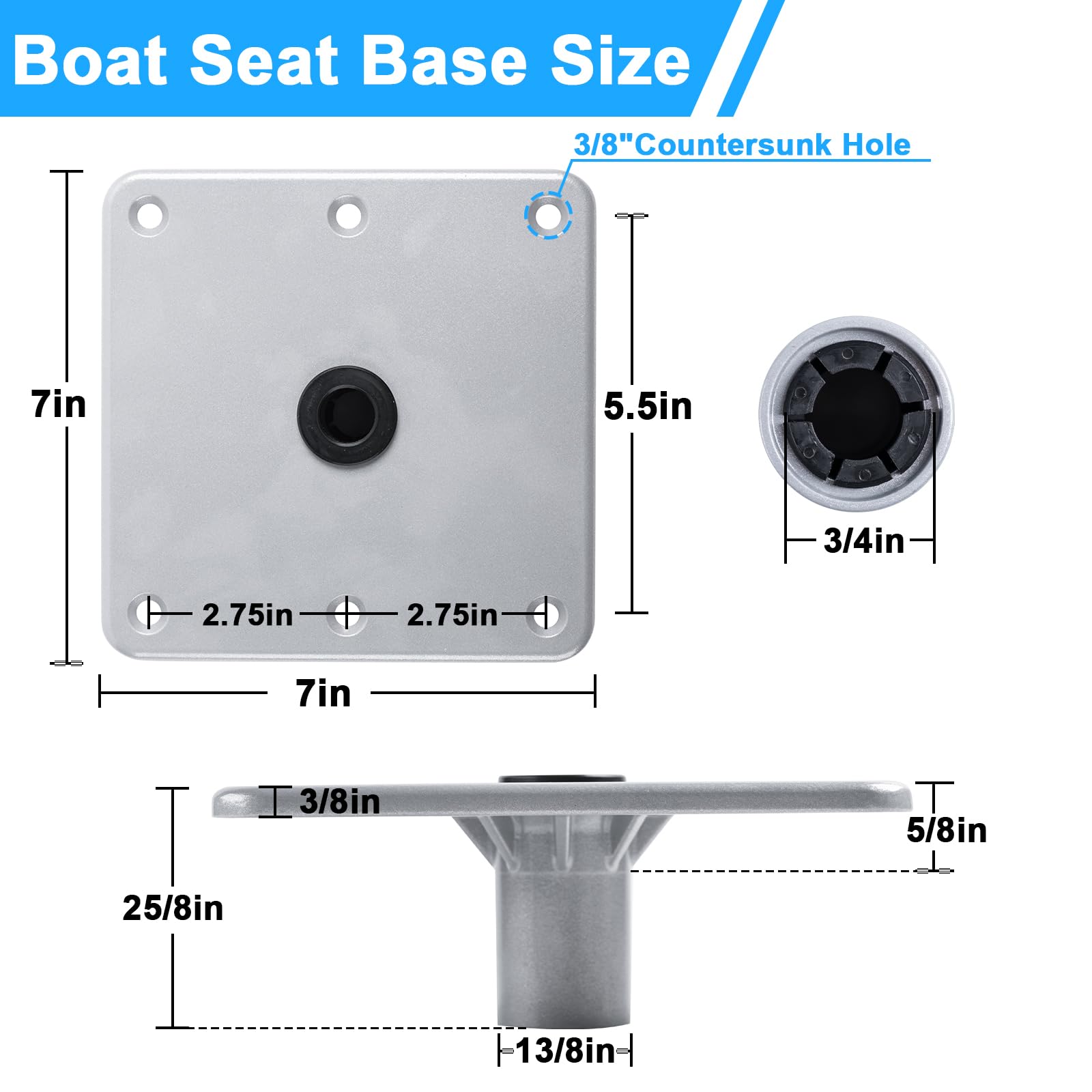 Springfield Marine 1240716-L Second Generation Pedestal - 12