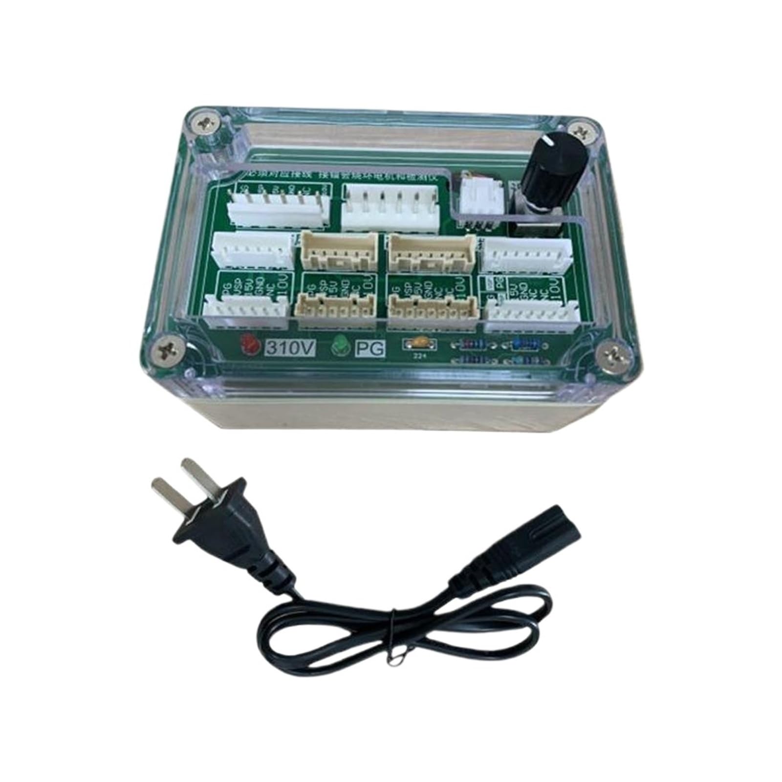 Aire acondicionado de coche, Detector de ventilador de CC de 3/5 cables, placa de accionamiento de ventilador de CC, herramientas de inspección automotriz(White)