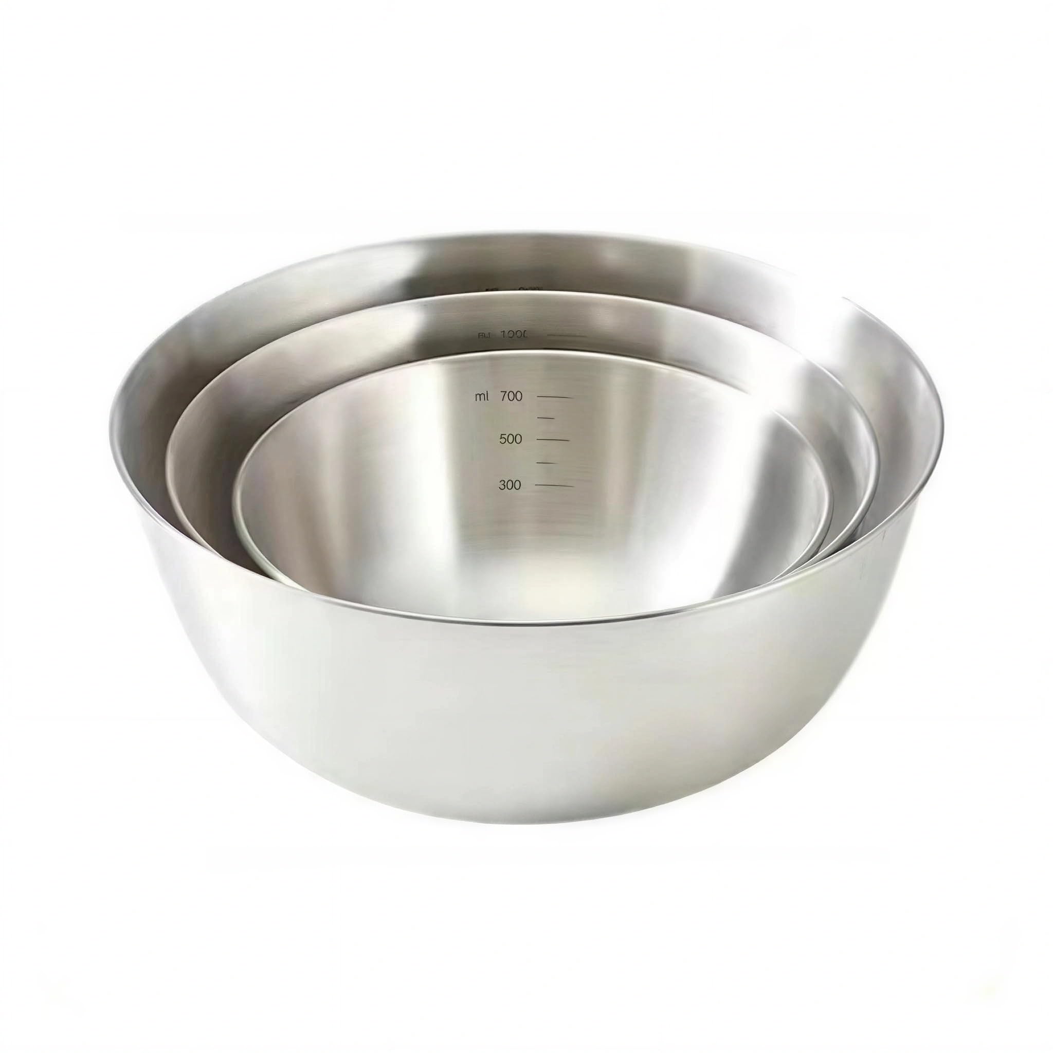 Amazon | ステンレスボウル 3点セット（700ml/1200ml/2000ml）目盛り