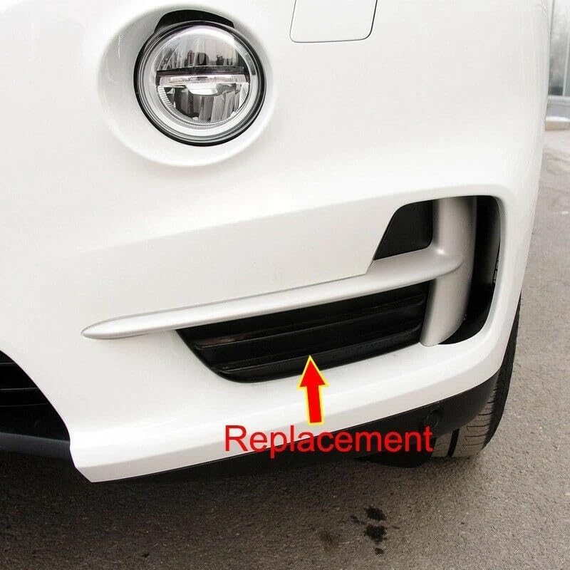 Front Bumper Grille Mesh Grill Cover Vent Black, For BMW X5 【クロームトリムカバーフロントロアグリ】 F