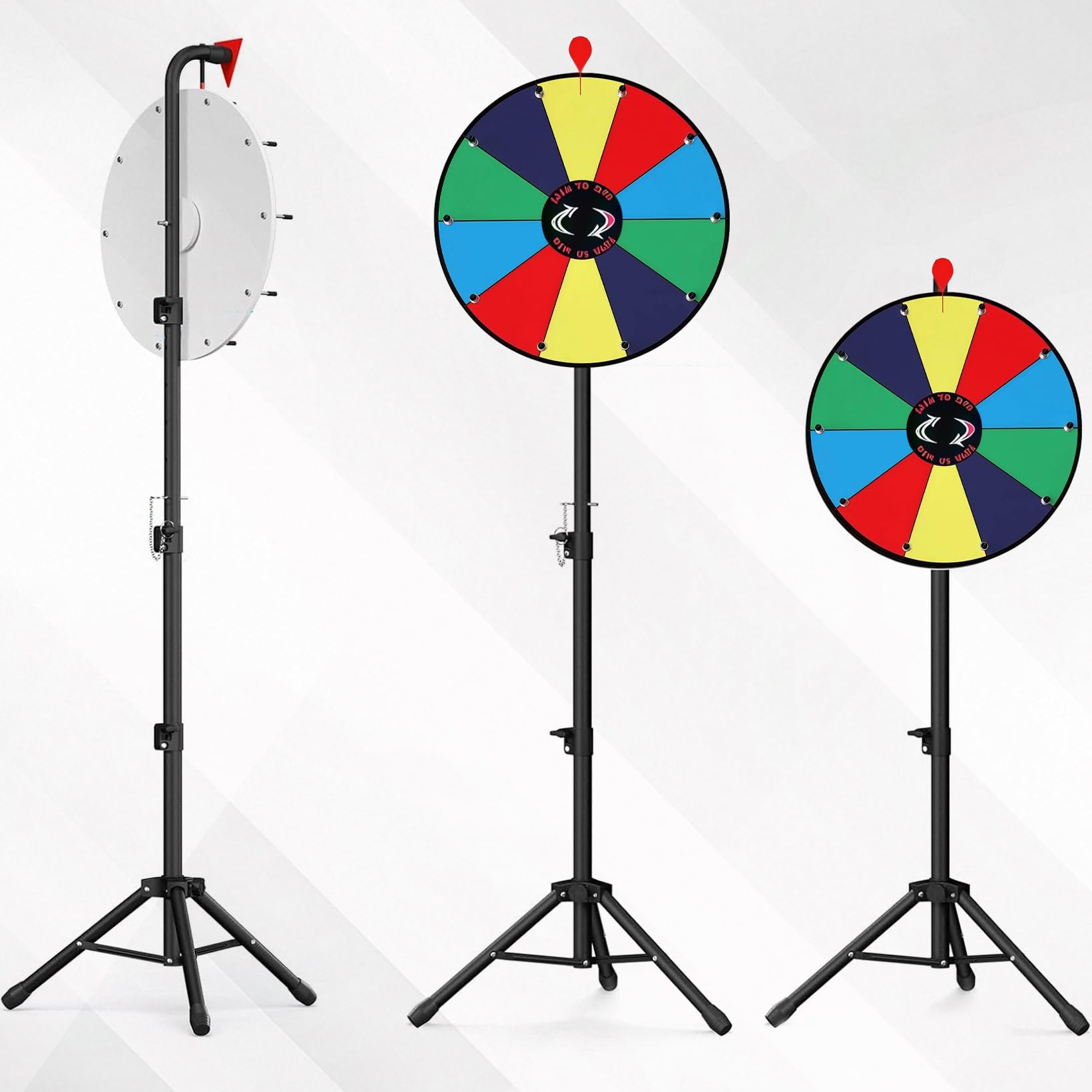 Ruota della Fortuna Cancellabile, Ruota della Fortuna 24 Pollici, della da Girare, della con 14 Scomparti, per Giochi di Lotteria, Giochi di Parol