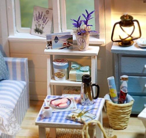 Miniatura 7 de Danni Muebles DIY Casa de muñecas de madera Miniatura Casa de muñecas Muebles Kit Puzzle hecho a mano Dollhouse Juguetes para niños regalos