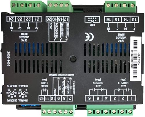 Miniatura 2 de HAT520N controlador ATS para medición y visualización de generador de voltaje y frecuencia de 3 fases de 2 vías