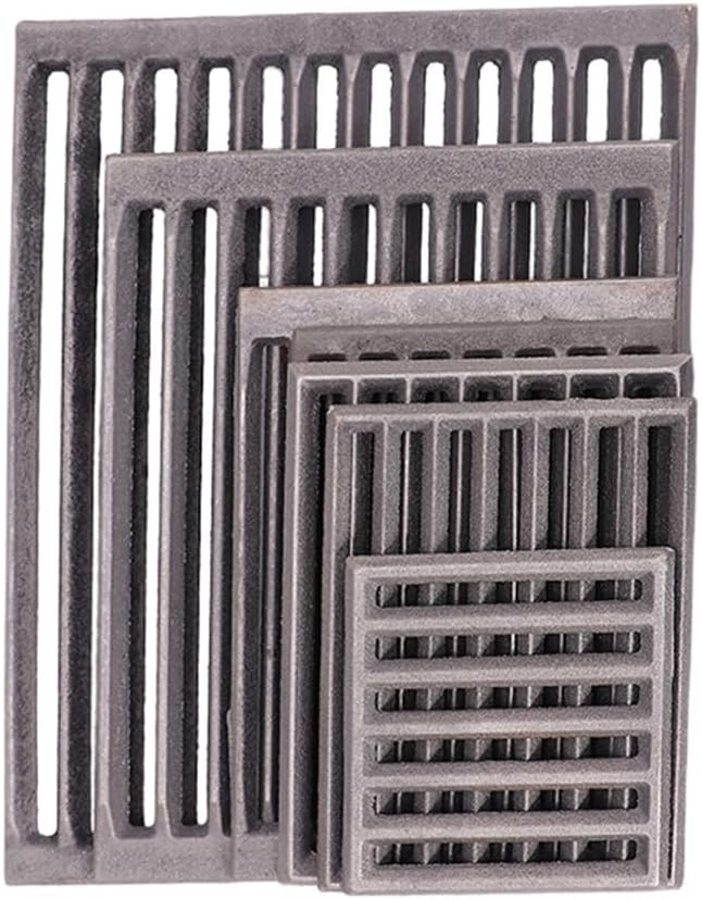 Fireplace Grate, Fireplace Table Grate Ash Grate Oven Grate Cast Iron Grate Oven Grill Fireplace Square Corner Grate Fireplace Replacement Parts Accessories (27 * 19.5CM)