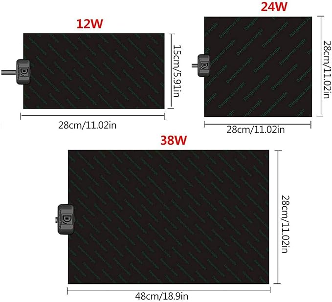 Alfombrilla térmica para reptiles 12W miniatura 2