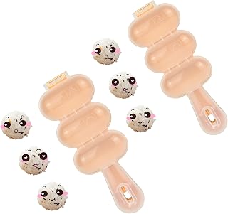 DALAN thicken rice ball mold - easy roll & shape perfect vegetable rice balls every time (light pink 2pcs)