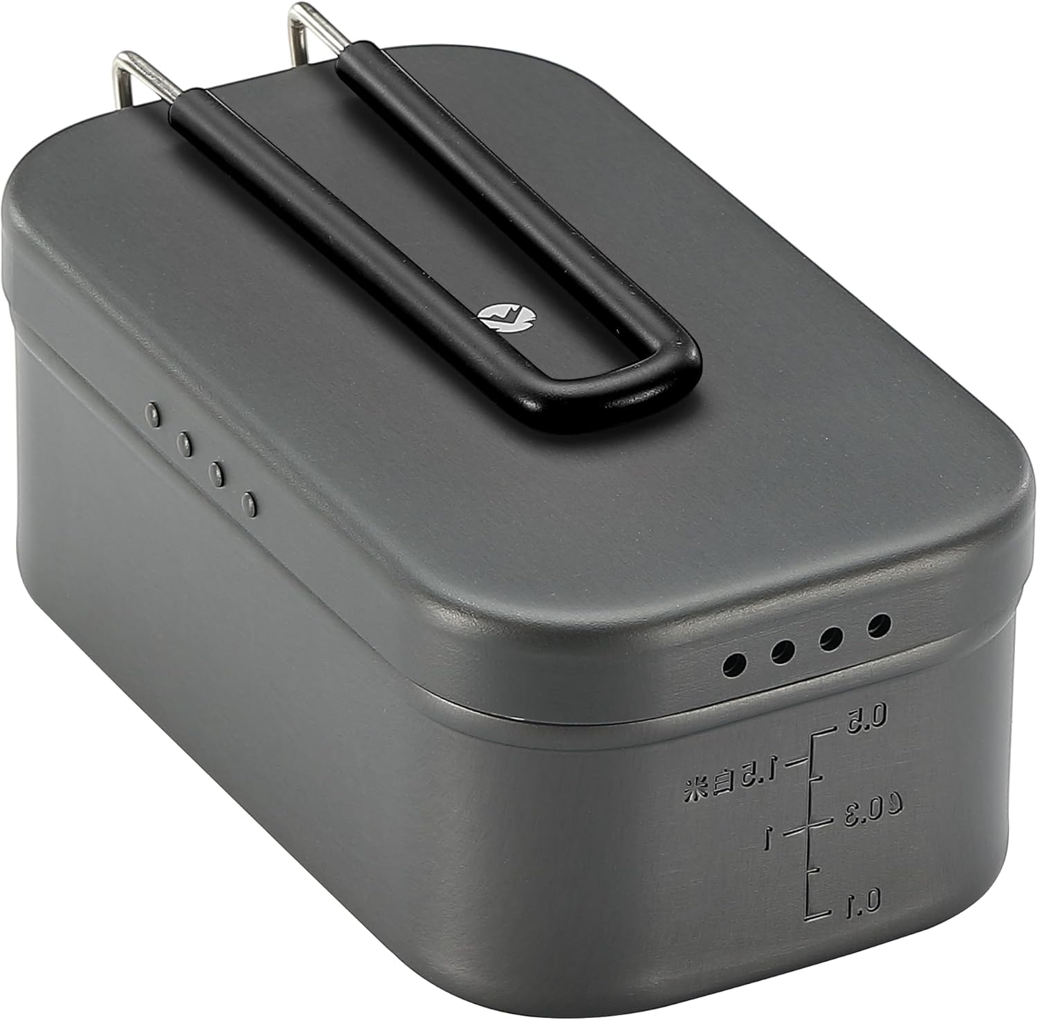 Mess Tin 0.65L Aluminium Cookware Extreme Thick Gray H-1609