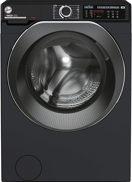 Hoover H-WASH 500 HW 49AMBCB WIFI Connected 9Kg 1400 Rpm Washing Machine, Black (31010810)