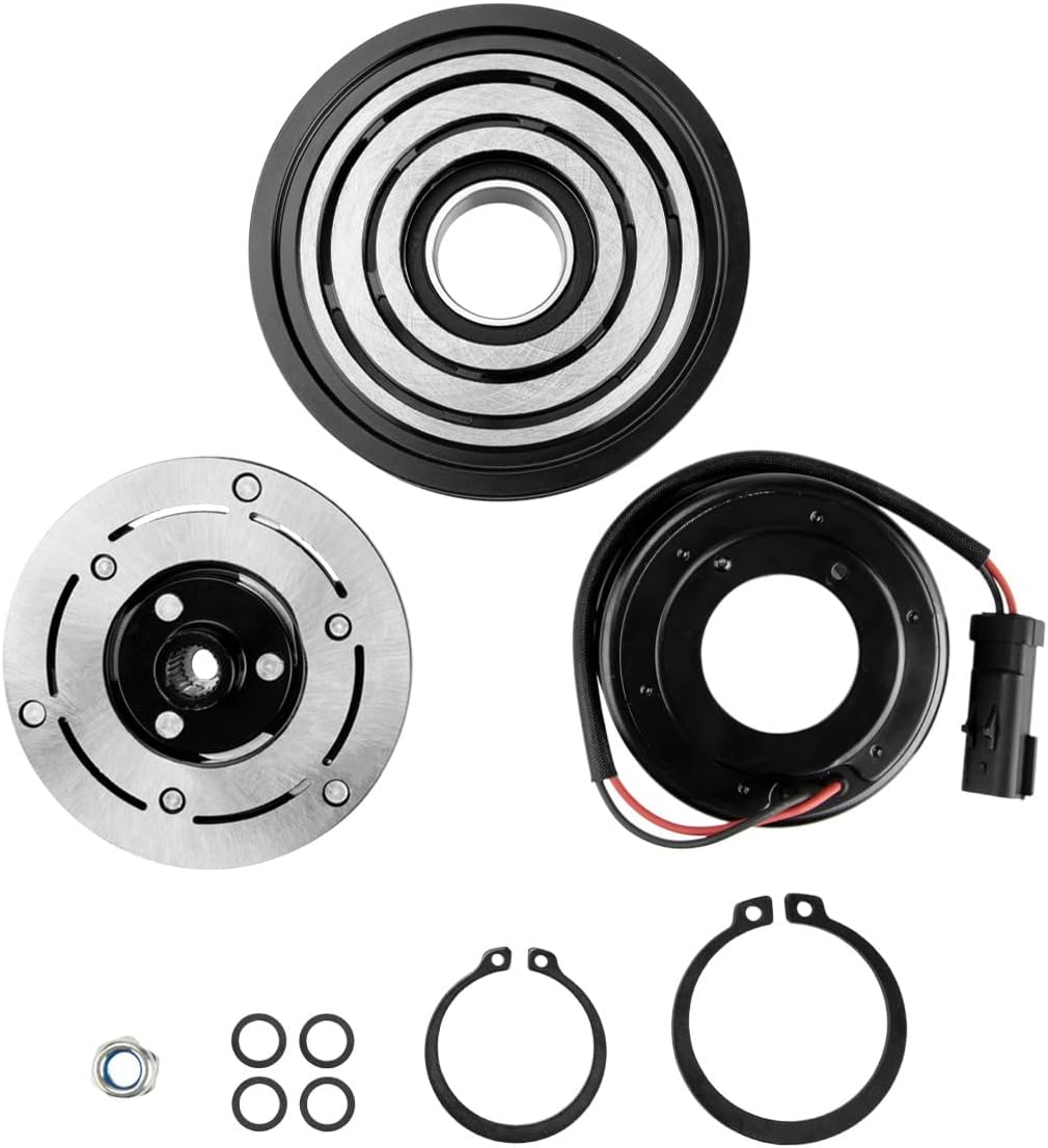 KAC A/C Compressor Clutch Kit Pulley Coil Replacement, Ac