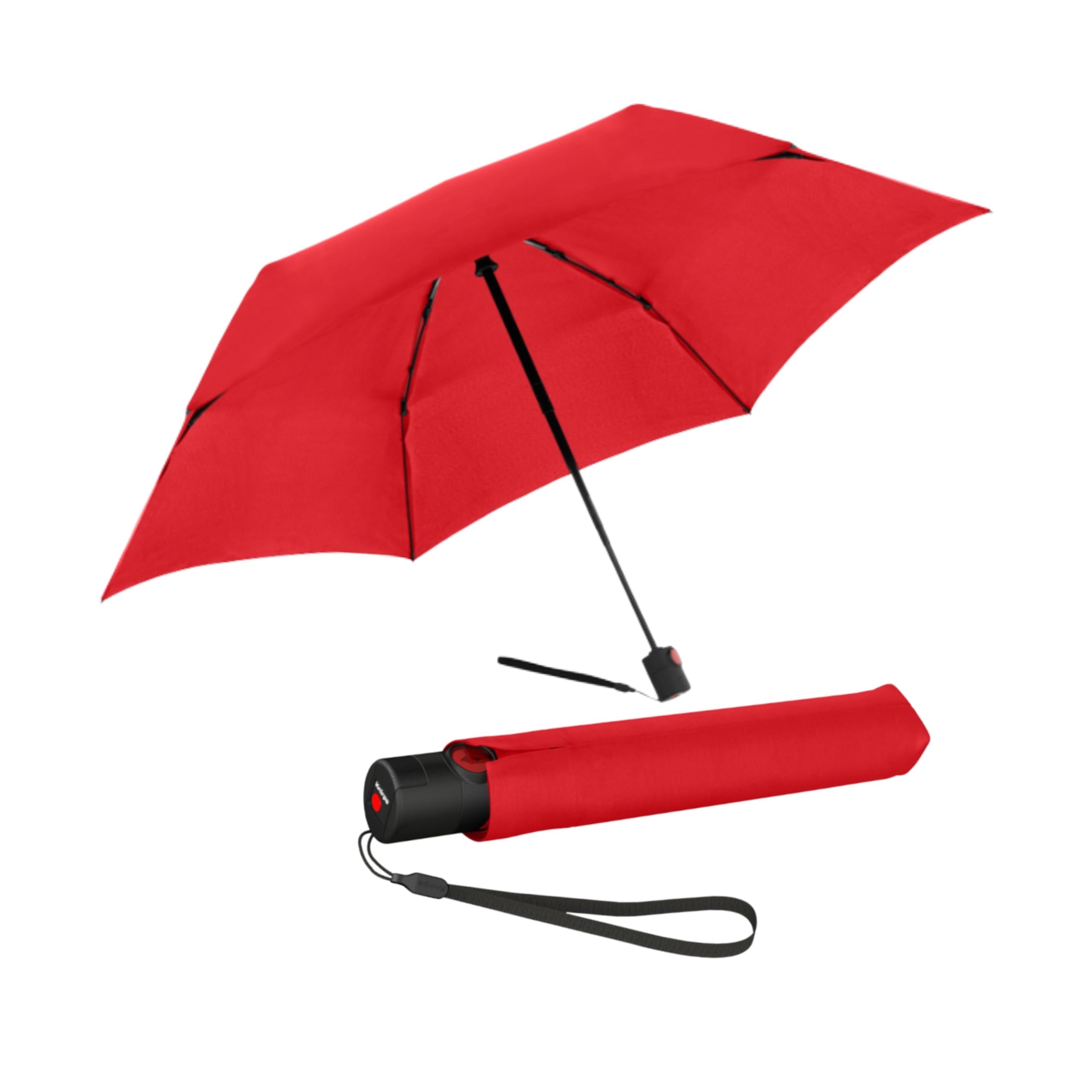Knirps Ombrello Tascabile Ultra U.200 Medium Duomatic - Automatico Aperto-Chiuso - A Prova Di Tempesta - Antivento – Rosso-image