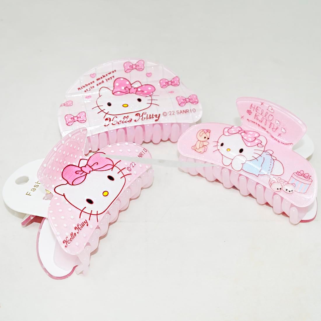 Adbeni Double Sheet Hair Clutcher Hello Kitty, Random Color 1pc