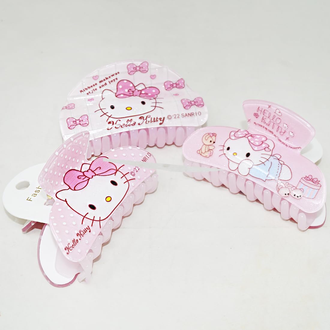 Adbeni Double Sheet Hair Clutcher Hello Kitty, Random Color 1pc