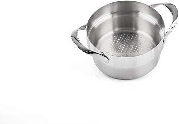 Barazzoni My Lady Vapocuoci My Lady Basket 20 cm 18/10 Stainless Steel, Thickness 1.2 mm-Claudio Bellini, Made in Italy, Stainless Steel, Stainless Steel,