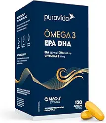 Ômega 3 EPA DHA BIG 120 Cápsulas - Puravida