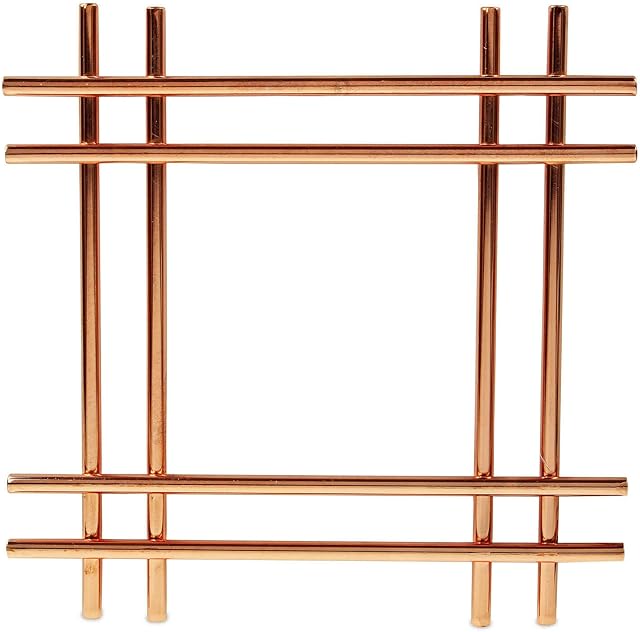 Vision4ever Cross Copper Kitchen Worktop Trivet Surface Protector Hot Pan Pot Stand Holder
