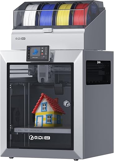QIDI MAX3 3D Printer, High-Speed Large Size 3D Printers, 600mm/s Fast Print, Fully Auto Leveling, 65℃ Chamber Heat, All-Around & High Precision Industrial Grade, Large Printing Size 12.8×12.8×12.4"